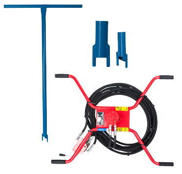 Ancres au sol , kit d'ancrage au sol de 4 piquets mesurant 38cm de long et